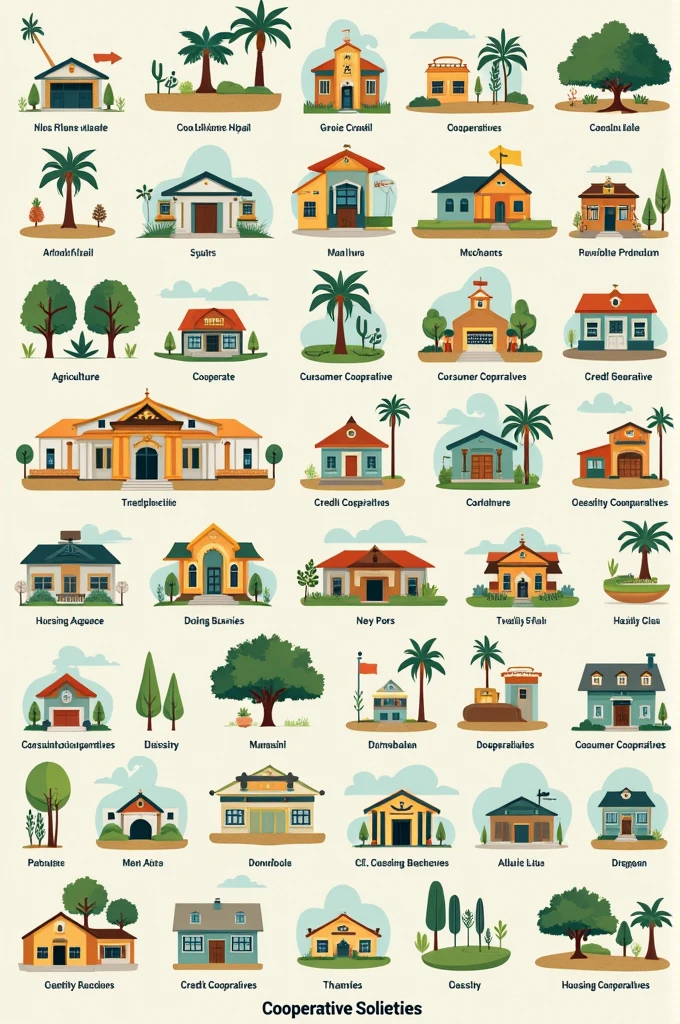 Types of cooperative societies in india make a photo of it