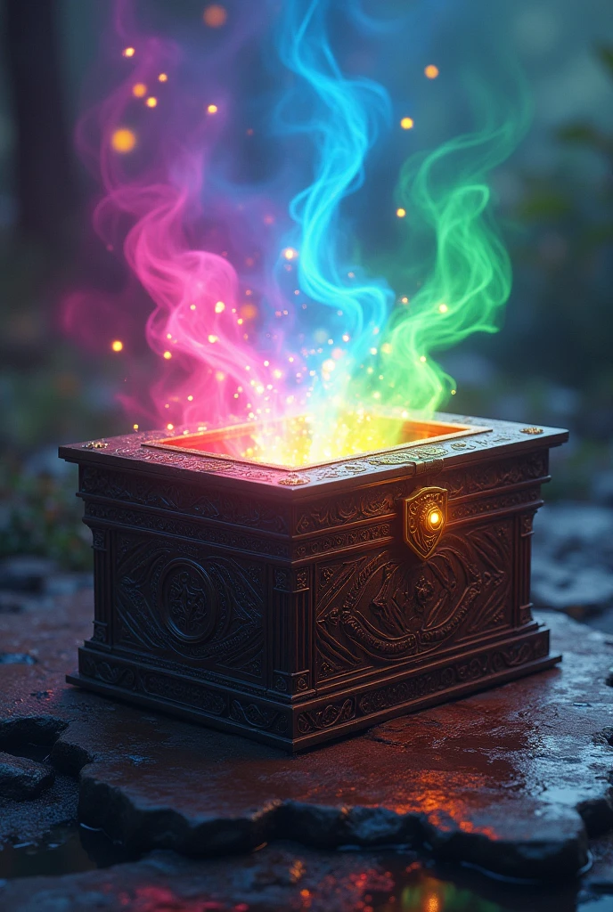 Mystery box for color rainbow