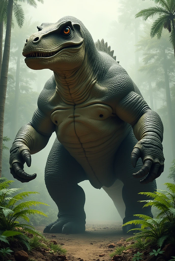 Dinosaur with big, fat legs