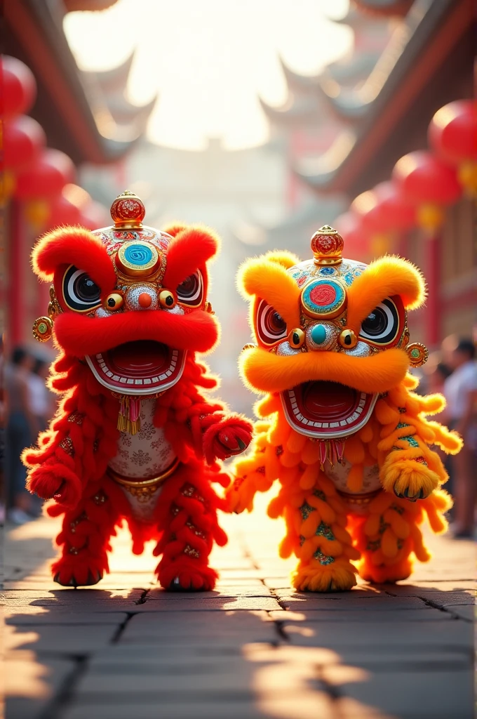 Lion dancing