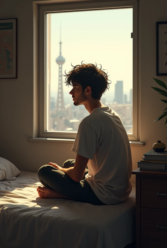 guy dreaming for abroad