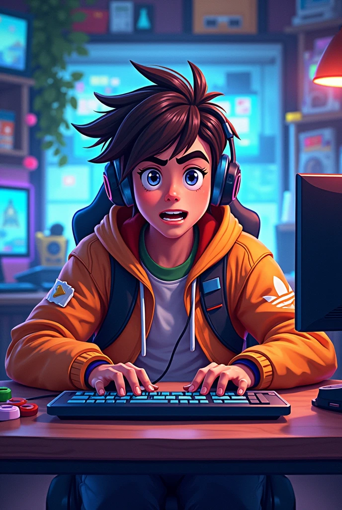 Animated gamer named Dyland