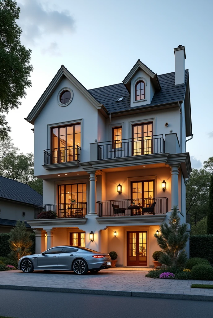 A house fully furnished apartments with 10 rooms and good kitchen bathroom and car parked