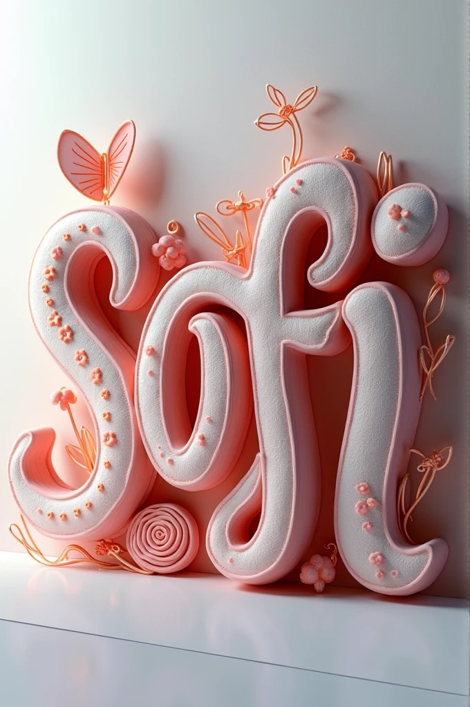 Create the name Sofi, 3d