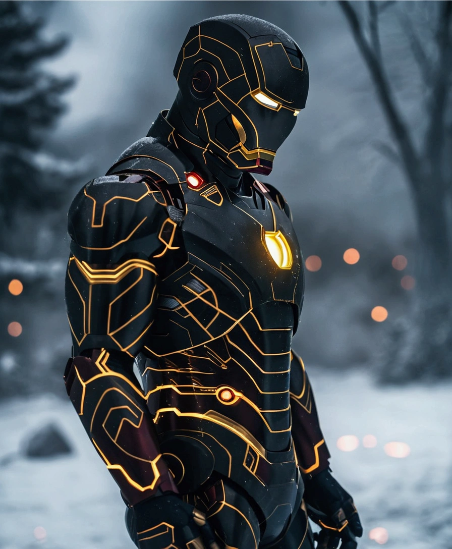 Create a photo of ironman exactly like this with better resolution and quality