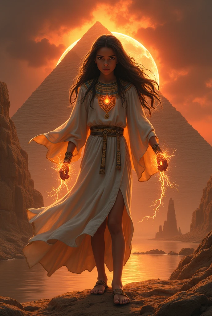 An old Egyptian girl who has the power to destroy the world