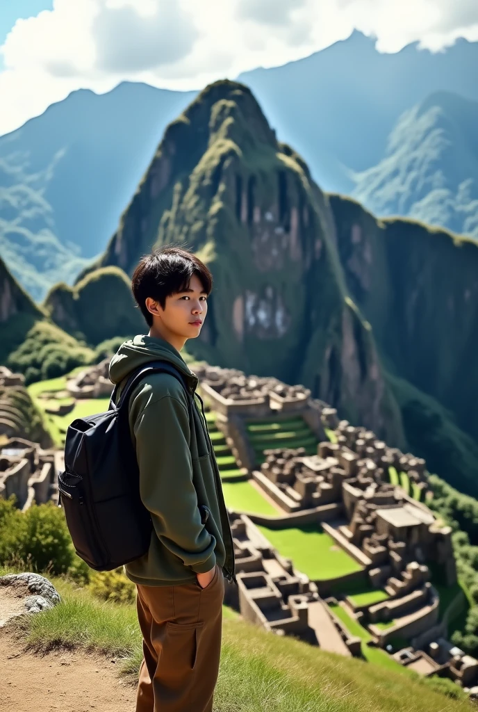 JUNGKOOK DE BTS EN PERU MACCHU PICHU