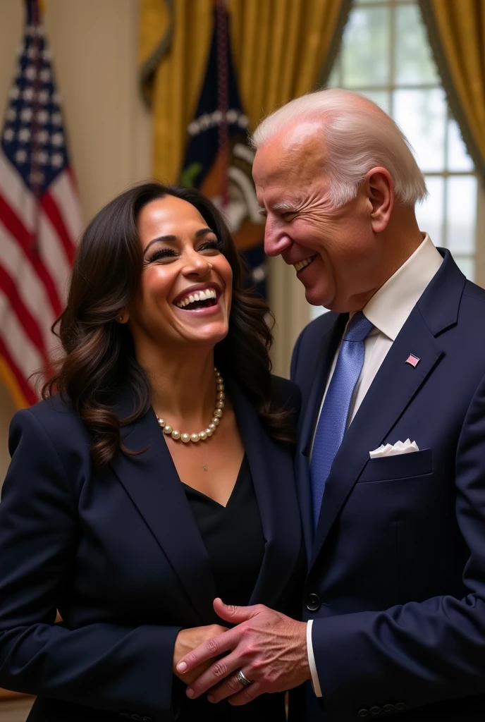 kamala harris and Joe biden are very happy for kalama's election