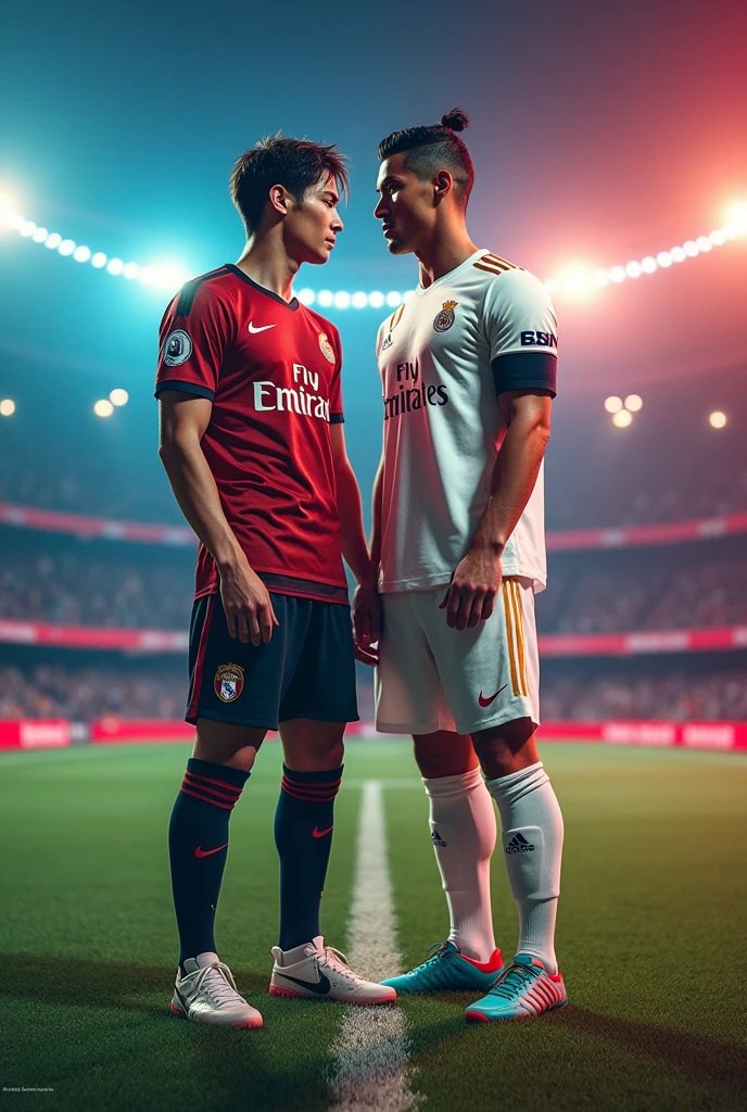 BTS Kim taehyung with cristiano ronaldo