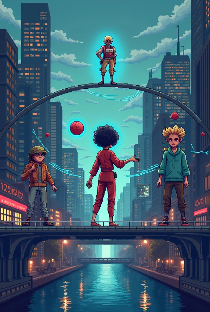 make a pixel art of "assets, rights and obligations."