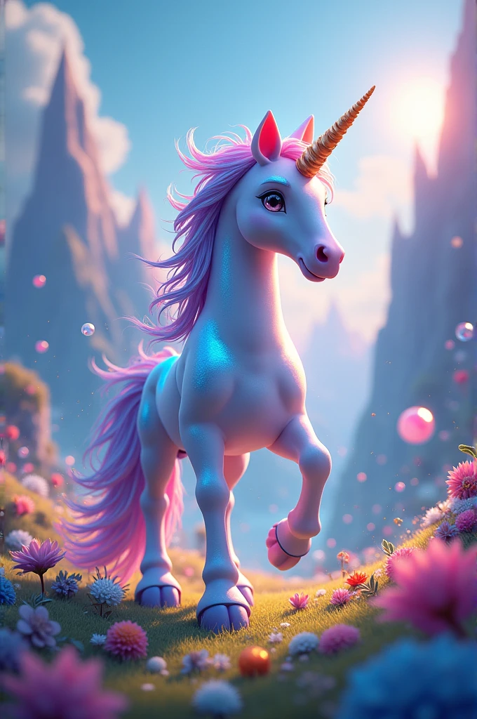 Create an image for story book title name The Adventure of Sparkle the Unicorn

