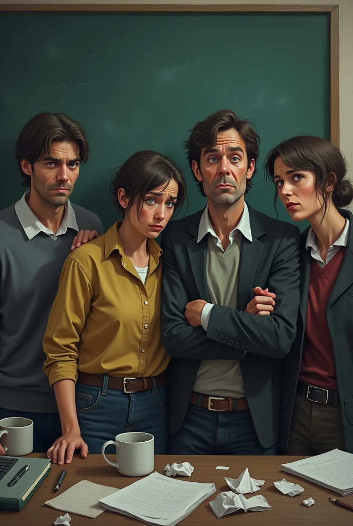 Teachers in Bad mood, who don't have Money, who have andcolf