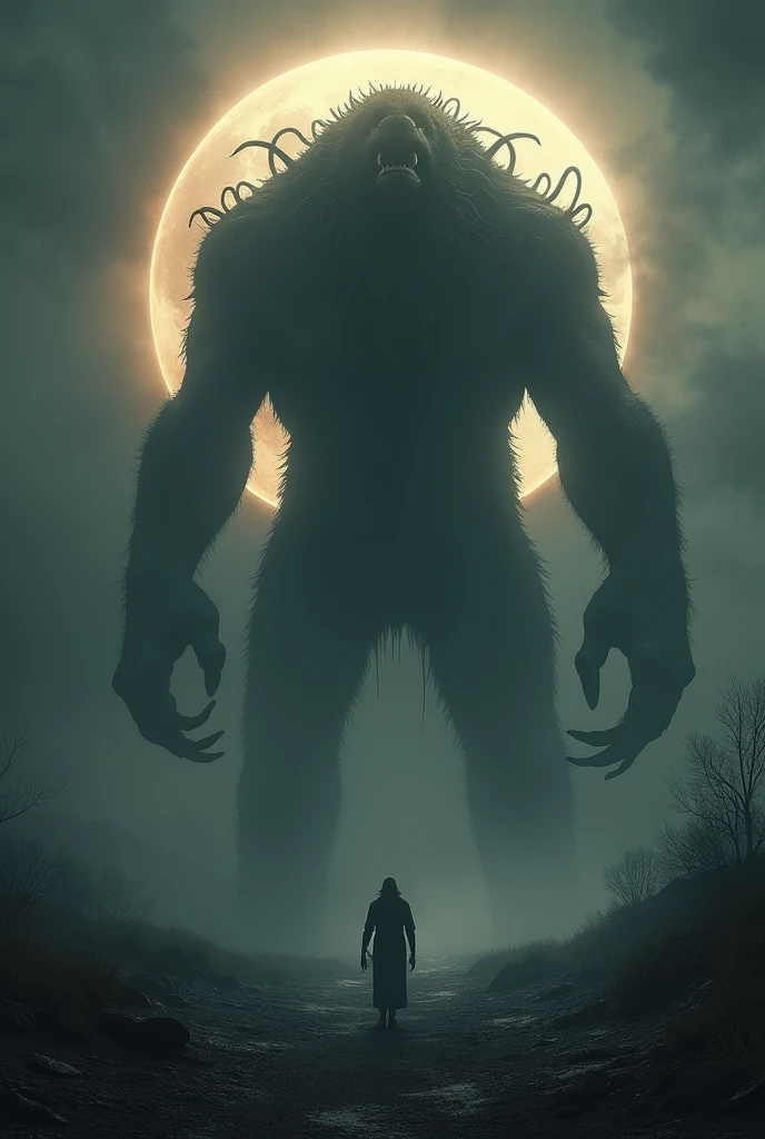 A very big monster in the eclipse itself