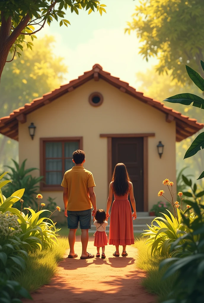 After years of hard work, they built a house and had two more daughters, Fernanda and Leandra. Fermino
