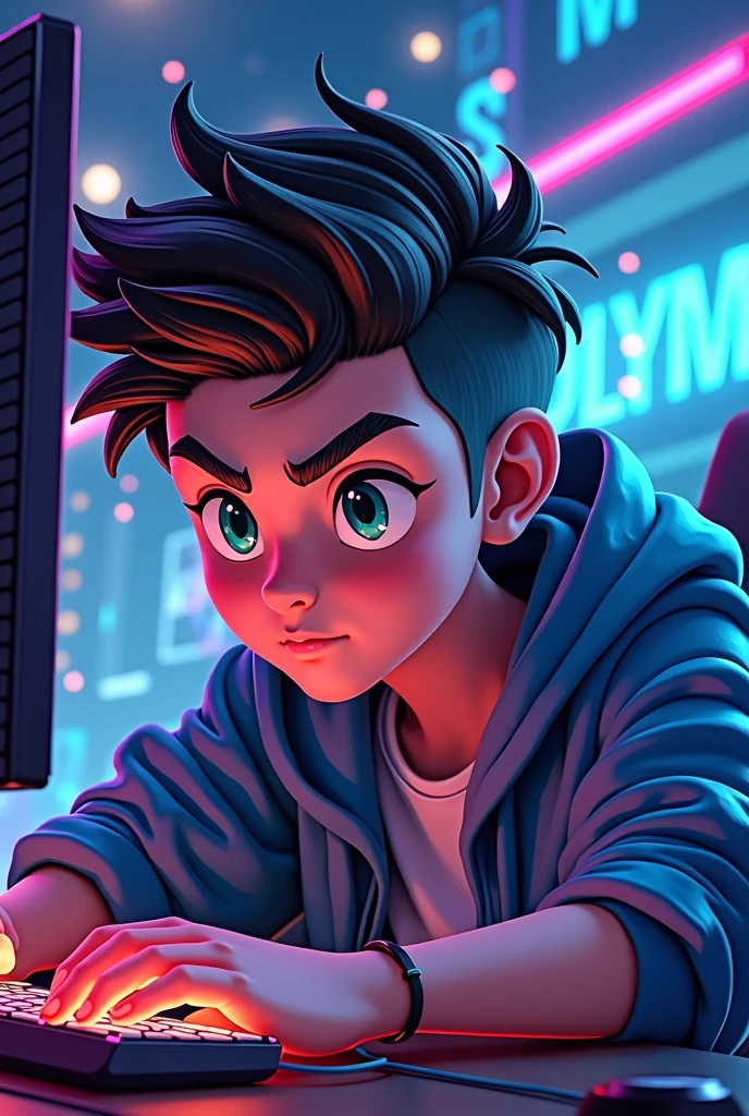 Gamers animated named Dyland