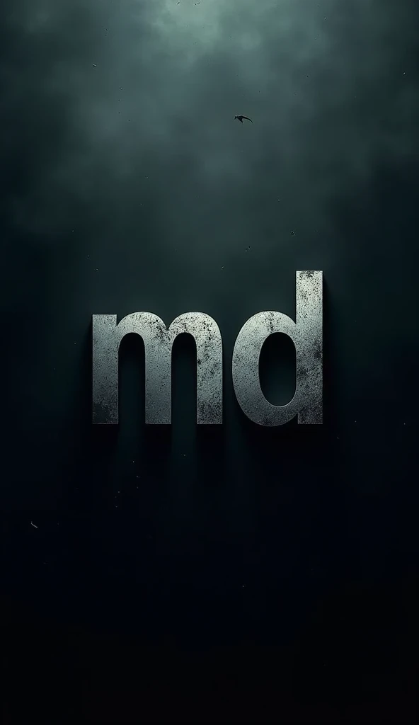 Sign with the letters "MD" design Darck 