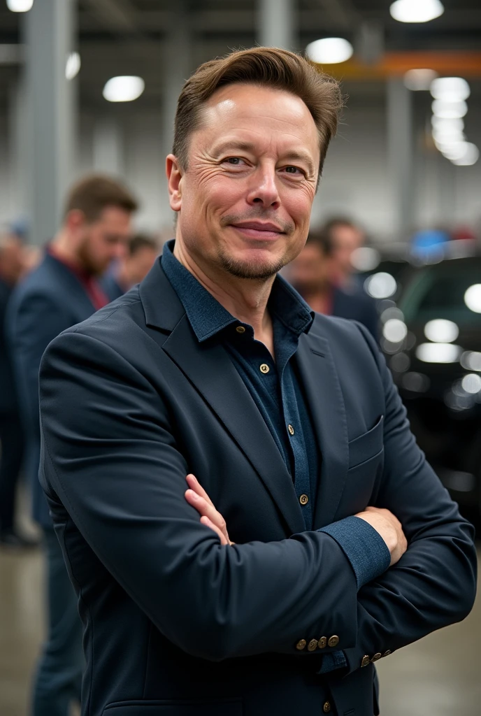 - A candid or official image of Elon at a Tesla event or factory.