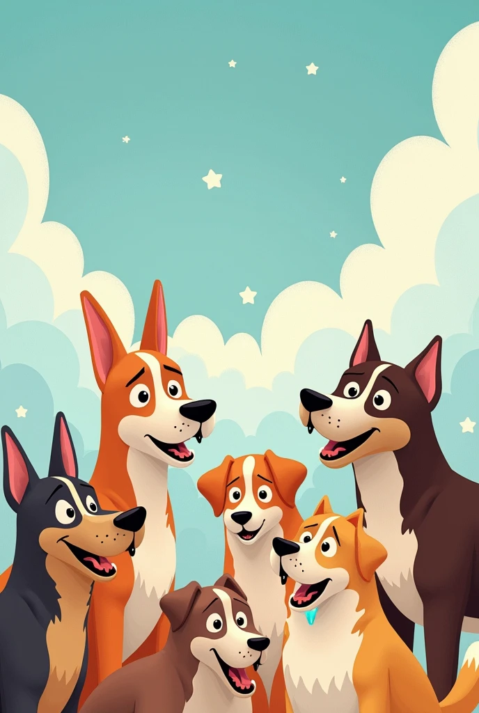 No Dogs are allowed in heaven poster