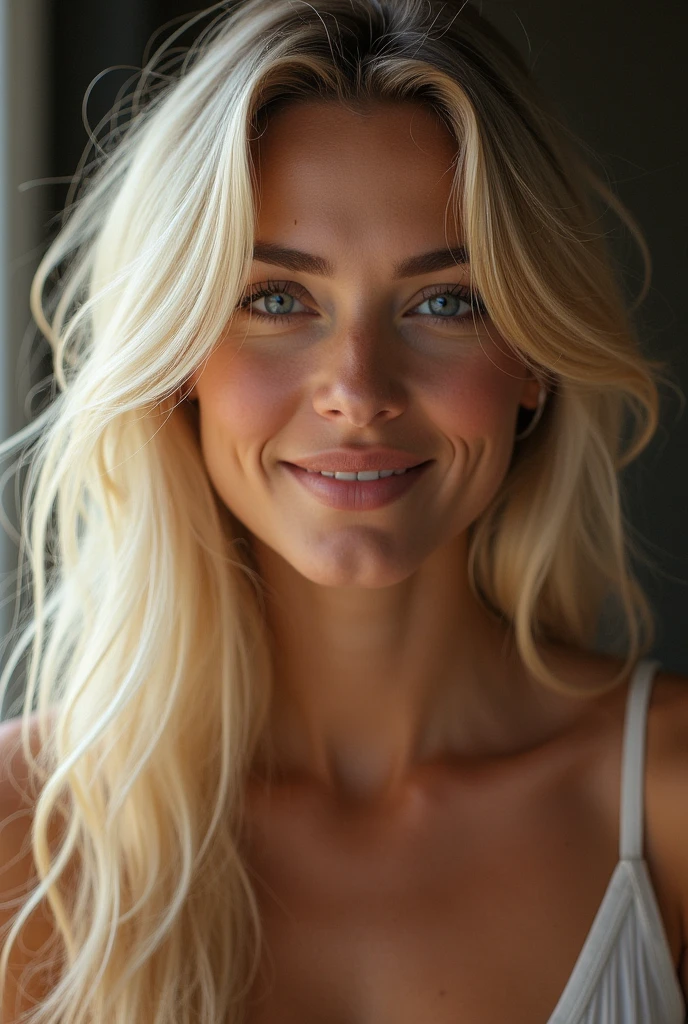 blonder woman, long  hair, na neve, new, anal sex, with white man