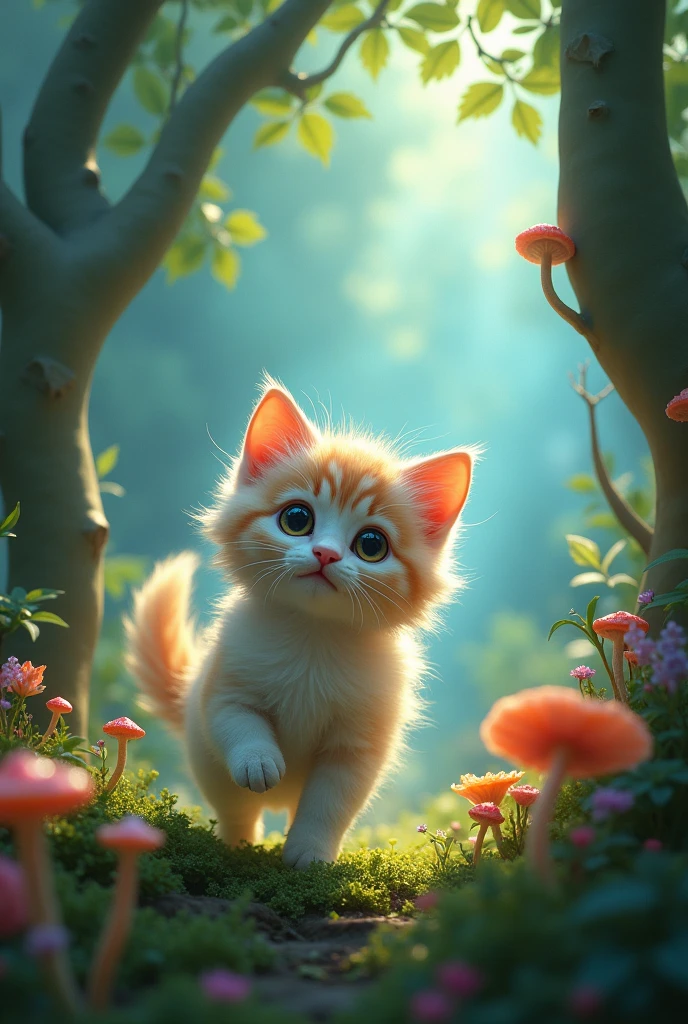 Fantasy kitten。Fantasy Forest。