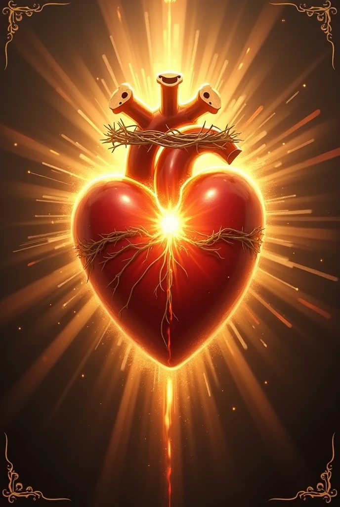 generate an image of the sacred heart of Jesus