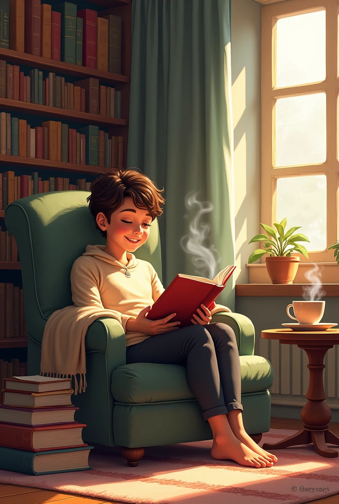 Books and coffee, drawing, png