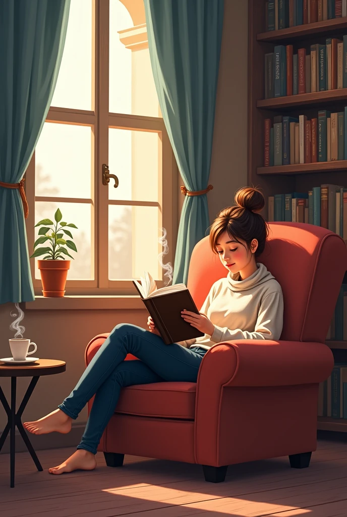 Books and coffee, drawing, png