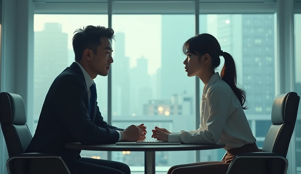 The boss is interfering with the couple,work,20th Generation,delicately,Sharper,8k、office、Nostalgic、Japanese