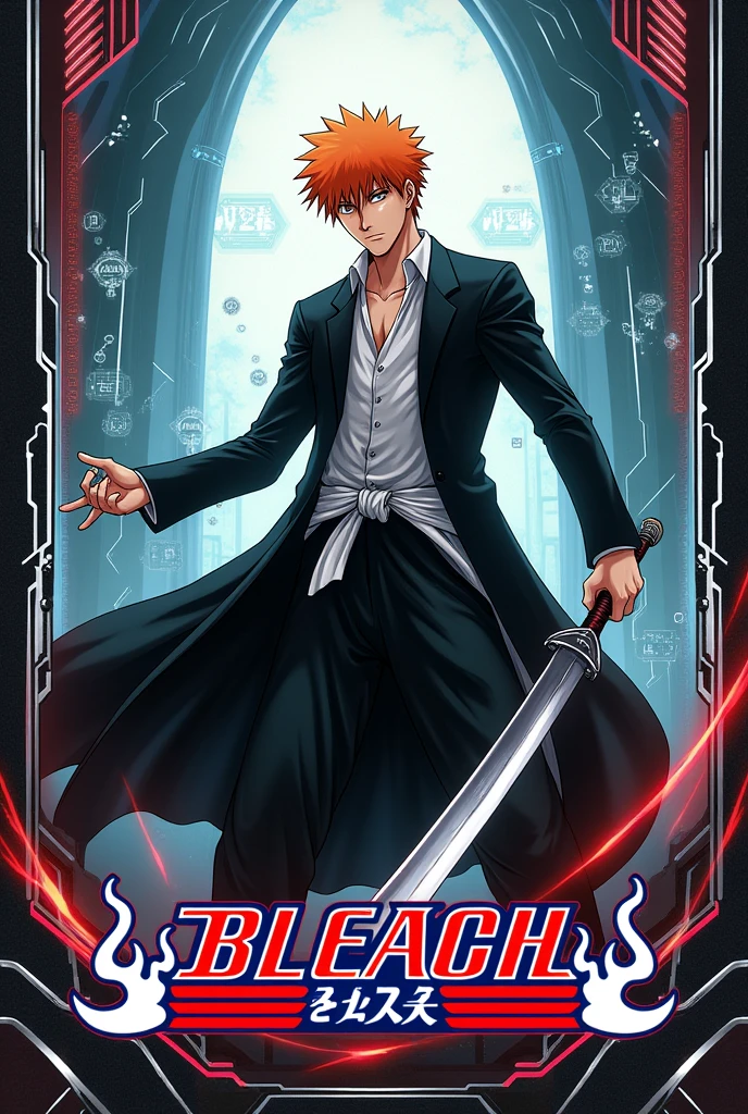 Bleach TCG card game, With Technic, Power and Speed, Ichigo Kurosaki, Card