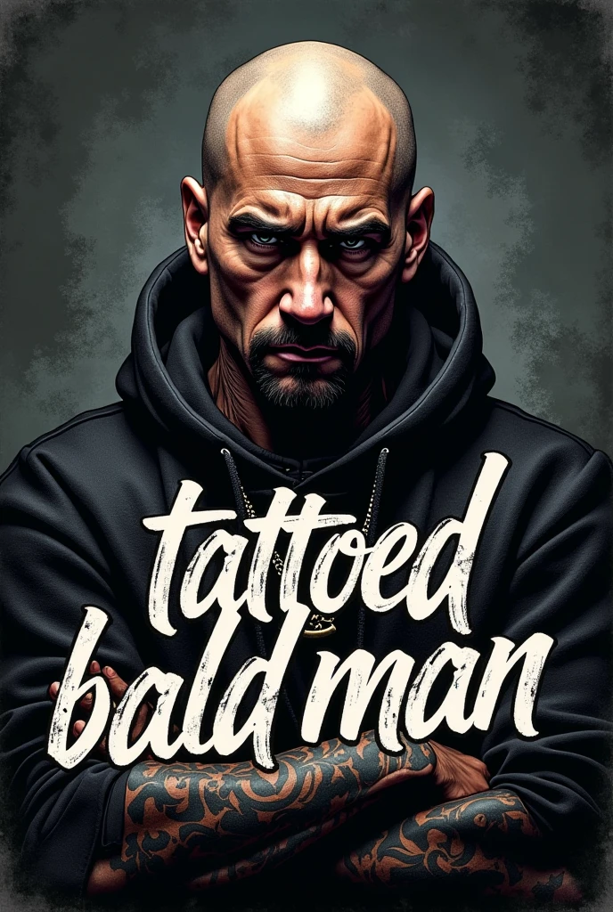 Lettering Logo "Tattooed Bald Man" Rap