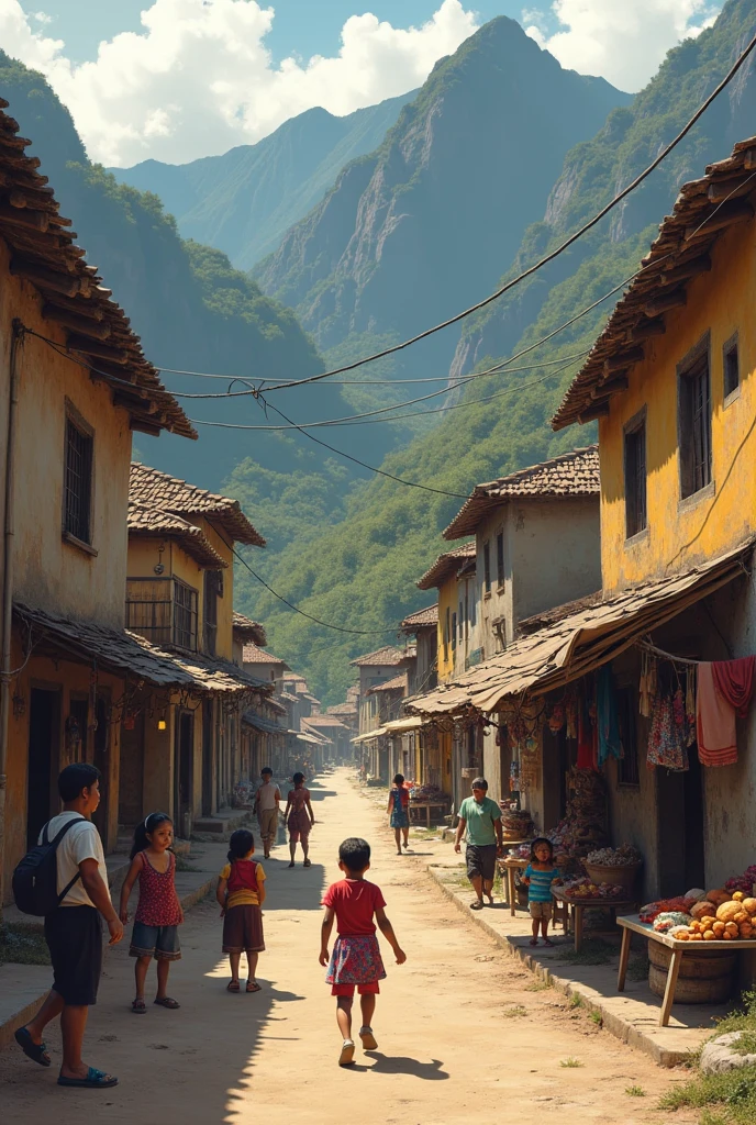 old and poor town in guatemala
