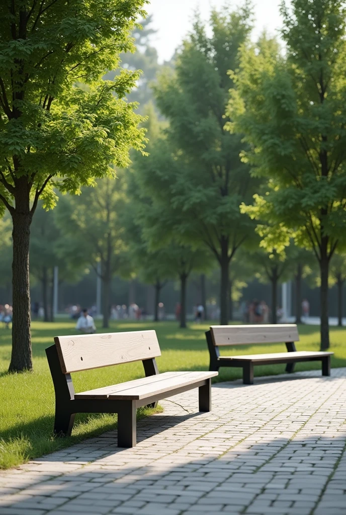create a public park bench that has a module so you can rearrange it in different ways