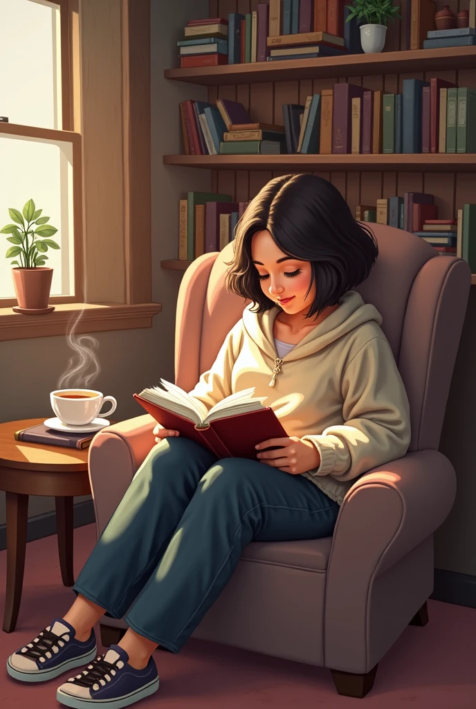 Books and coffee, drawing, png