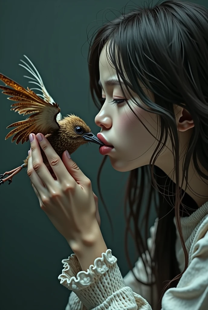 With the cooperation of the girl&#39;s deft hands and lips.A dejected rotten bird was actually blown away by her..