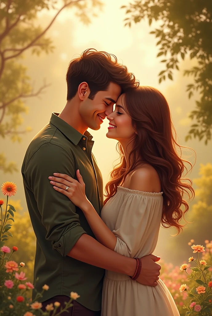 A man and a woman happy memory