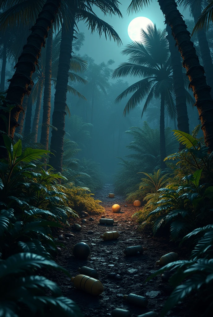 have many the bomd In the jungle at night
