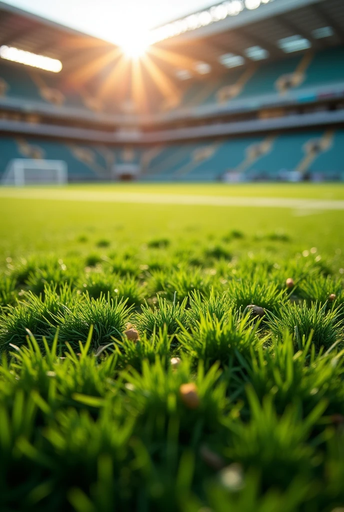 Football turf view without any players 

