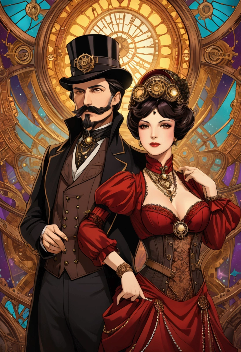 Rasputin and Mata Hari in Steampunk Version