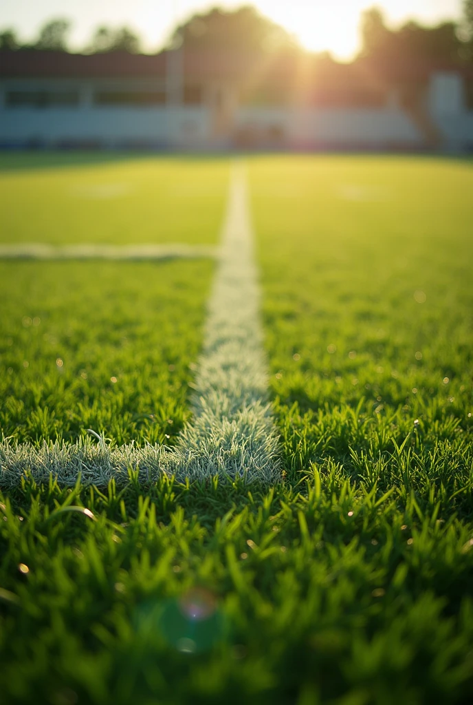 Football turf view without any players