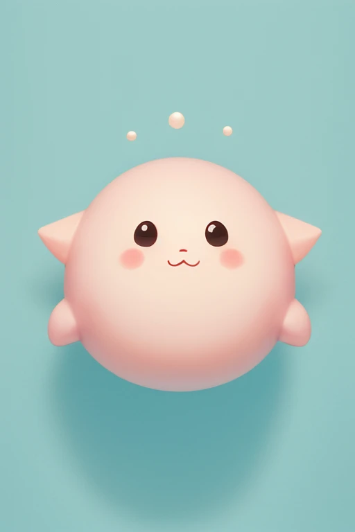 "Create a cute and endearing character design inspired by the blobfish, also known as ニュウドウカジカ in Japanese. The character should have a soft, pastel color palette, featuring large, expressive eyes and a gentle, smiling face. The design should incorporate rounded shapes and a slightly chubby body to emphasize its cuteness. The character should appear friendly and approachable, with small, stubby fins and a simple yet adorable outfit, such as a sailor's hat or a tiny scarf. The background should be an underwater scene with soft corals and bubbles, creating a whimsical and comforting atmosphere. The overall style should be anime-inspired, with a focus on making the blobfish character look irresistibly cute and huggable."