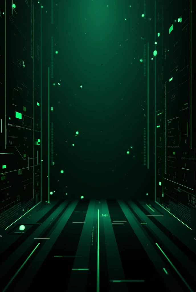 A dark theme green and black tech background with some white colour touch and  with borders and also with a roadmap in the middle 