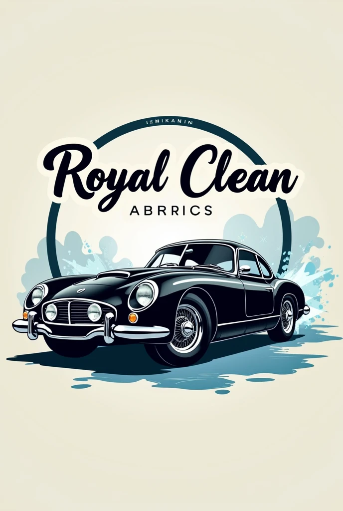 Give me a car wash logo with the legend Royal Clean 