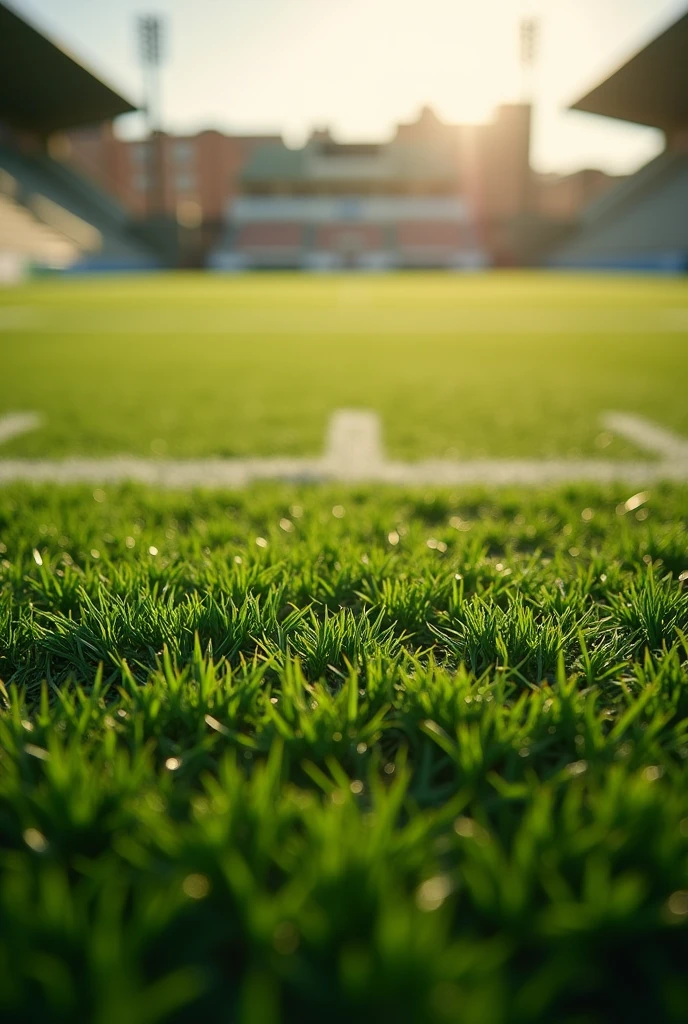 Football turf view without any players