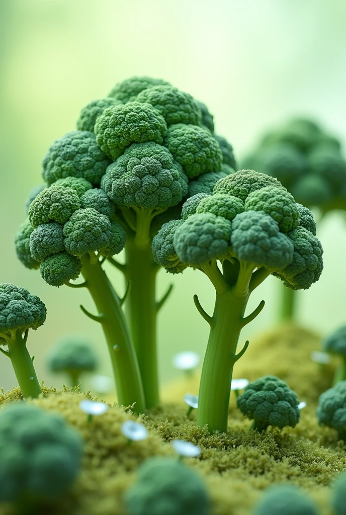 Broccoli trees, a fun green treat., for kids poem 