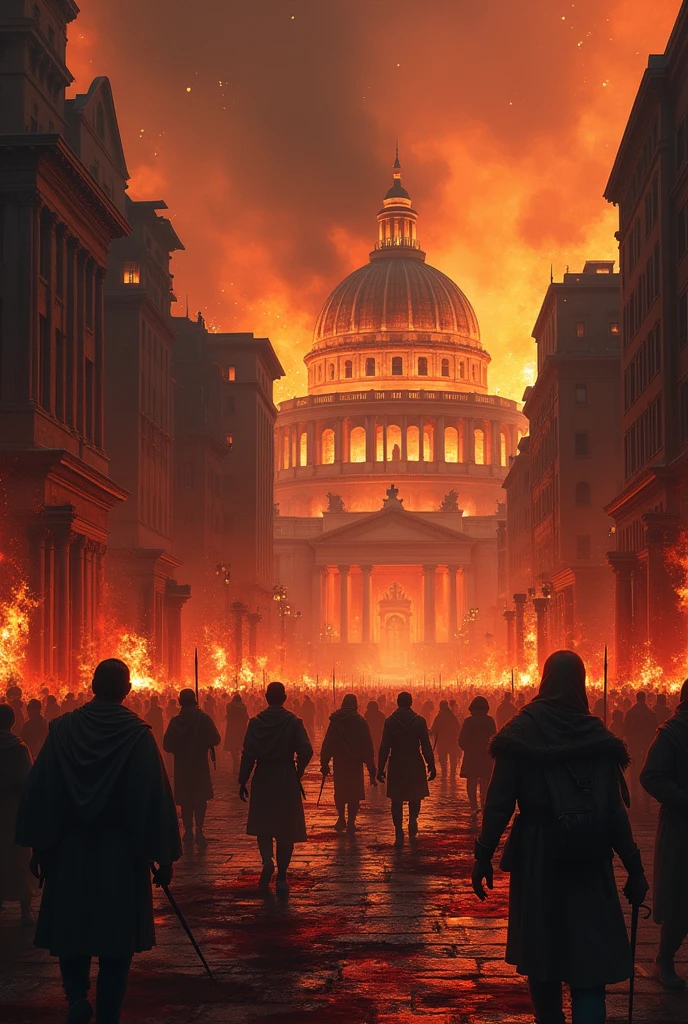 The magnificent Rome was turned into a sea of fire and blood.