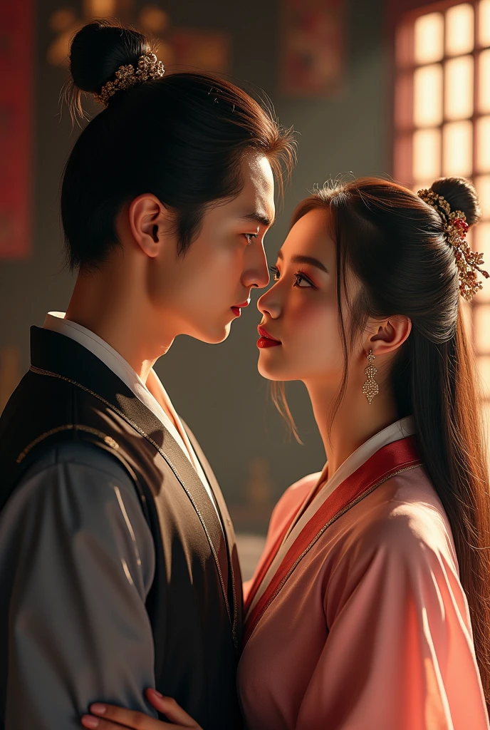 Xukai (Chinese actor, Born on March 5, 1995 and actor in Arsenal Military Academy The Legends Story of Yanxi Palace) with Lin Yun (Chinese actress born on April 16, 1996) 