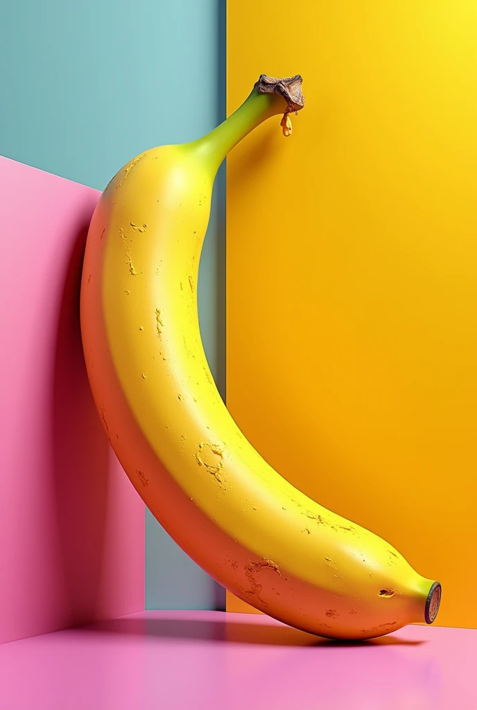 A pop-style banana。
