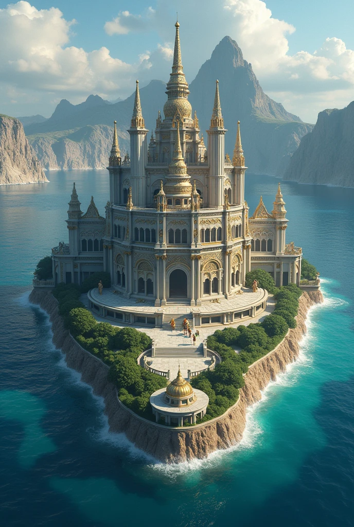 Palace on a remote island