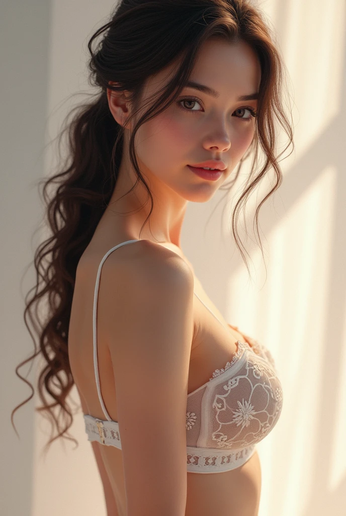 A girl with sexy boobs