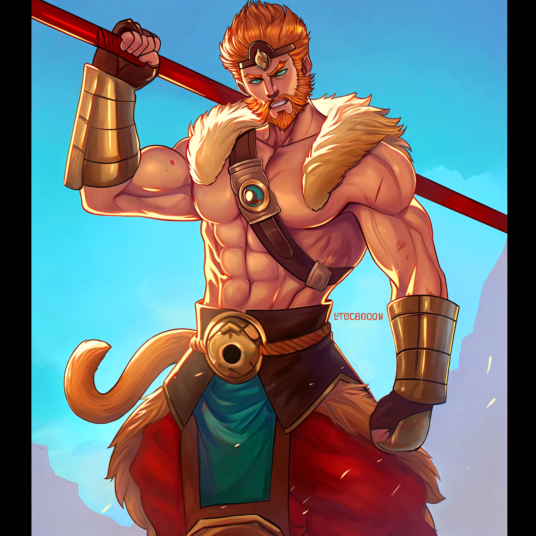 Humanoid lion